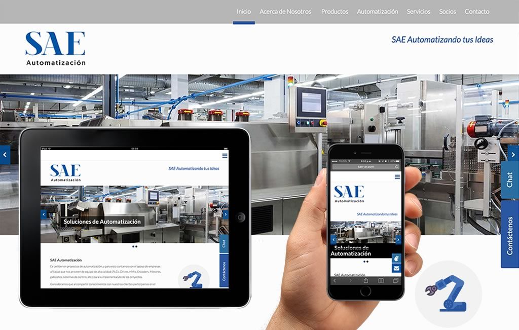 sitio web para empresas industriales