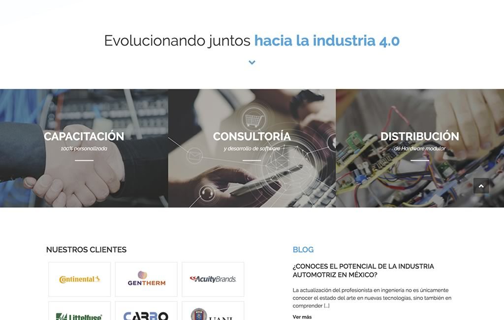 sitios web industriales