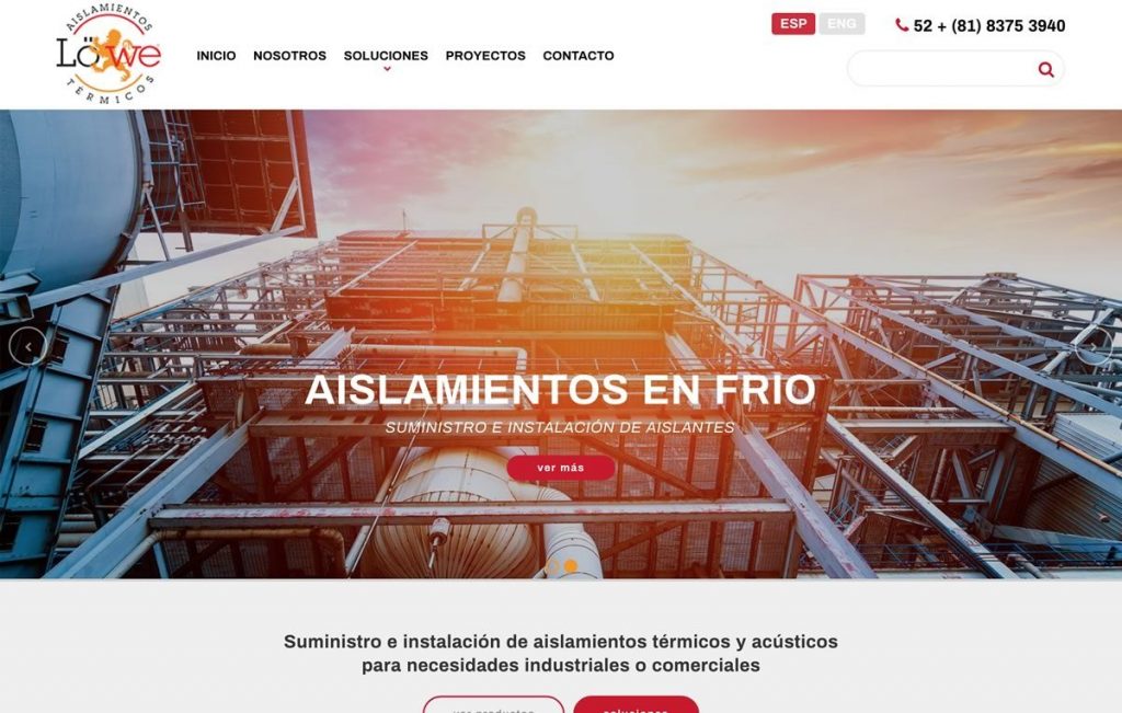 Diseño de sitios web industriales